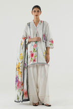 Stitched Printed Cambric Shirt+ Dupatta
