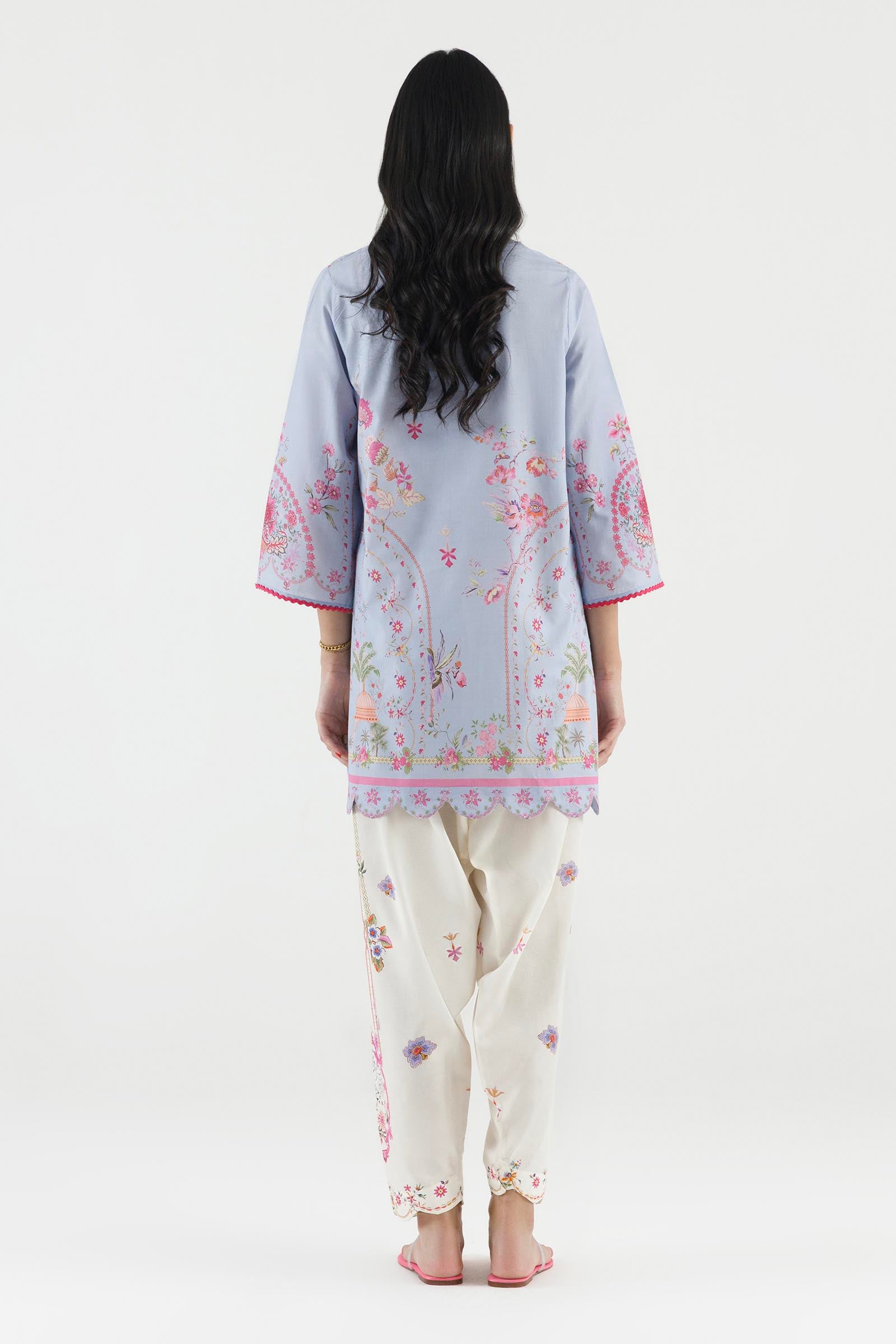 Stitched Printed Lawn Shirt+ Shalwar Secondary image