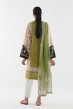 Stitched Embroidered Lawn Shirt+ Dupatta