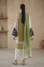 Stitched Embroidered Lawn Shirt+ Dupatta