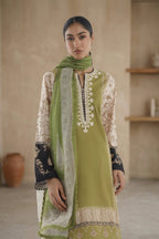 Stitched Embroidered Lawn Shirt+ Dupatta