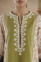 Stitched Embroidered Lawn Shirt+ Dupatta