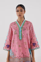 Stitched Printed Lawn Shirt+ Culotte