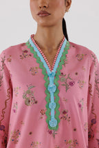 Stitched Printed Lawn Shirt+ Culotte