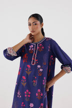 Stitched Printed Lawn Shirt+ Culotte