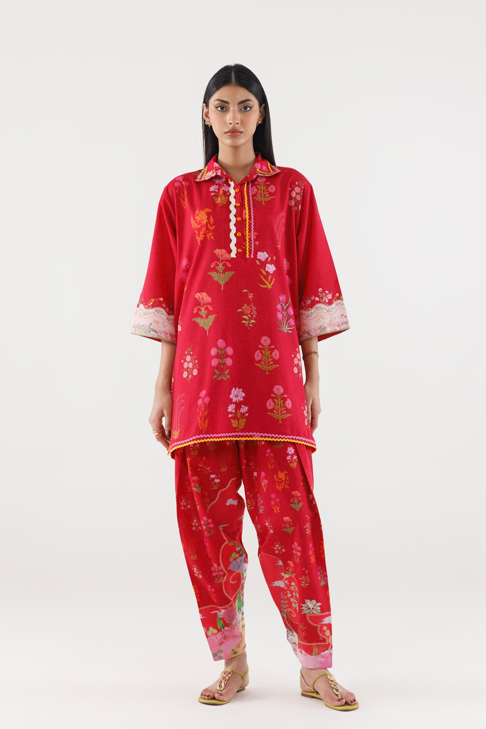 Stitched Printed Cambric Shirt+ Shalwar Main image