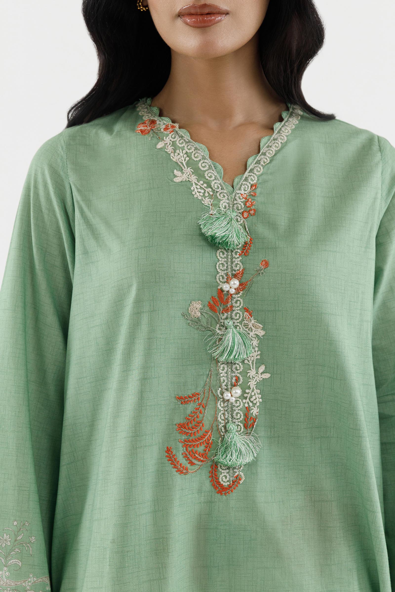 Stitched Printed Lawn Suit Secondary image