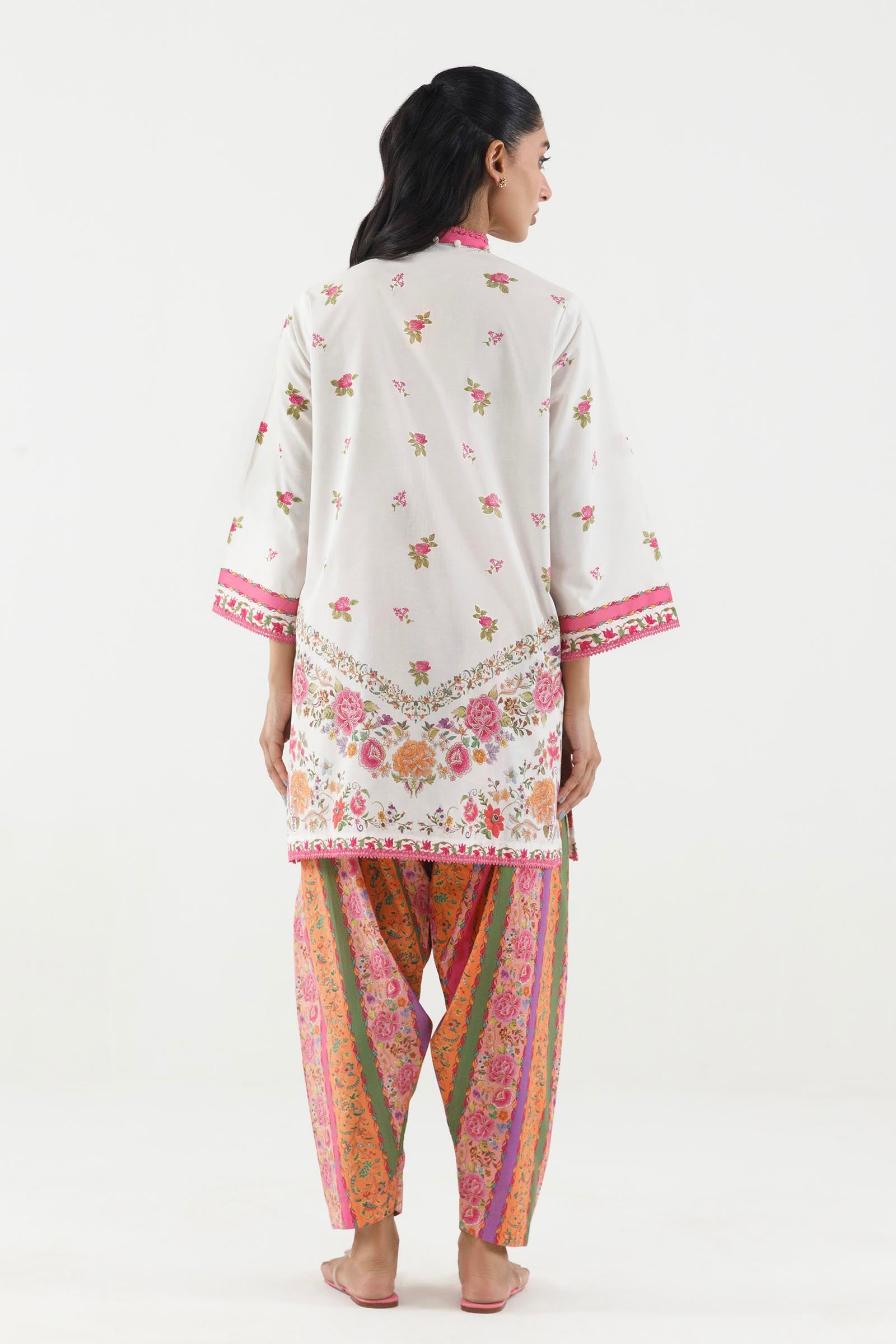 Stitched Embroidered Lawn Shirt+ Shalwar