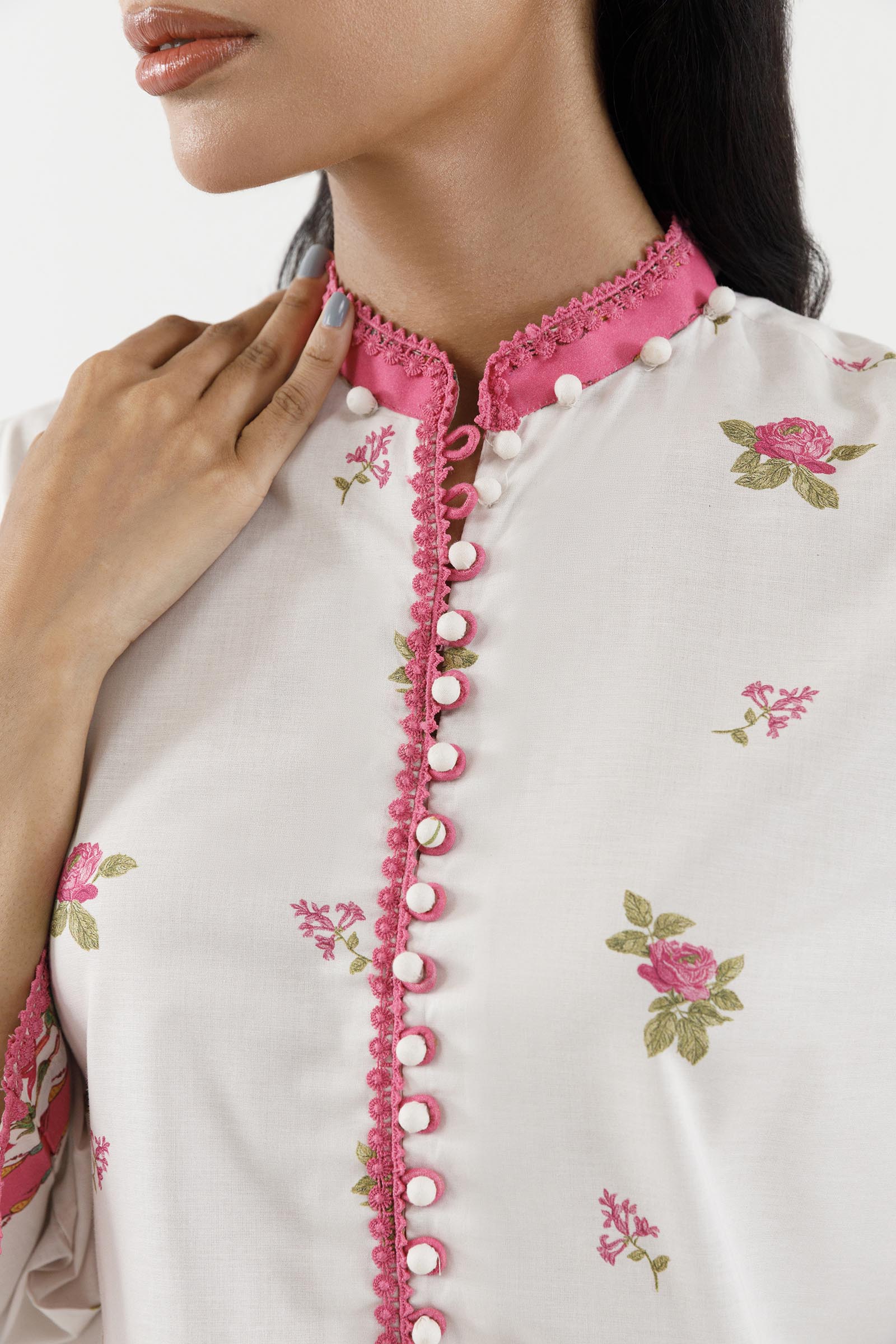 Stitched Embroidered Lawn Shirt+ Shalwar
