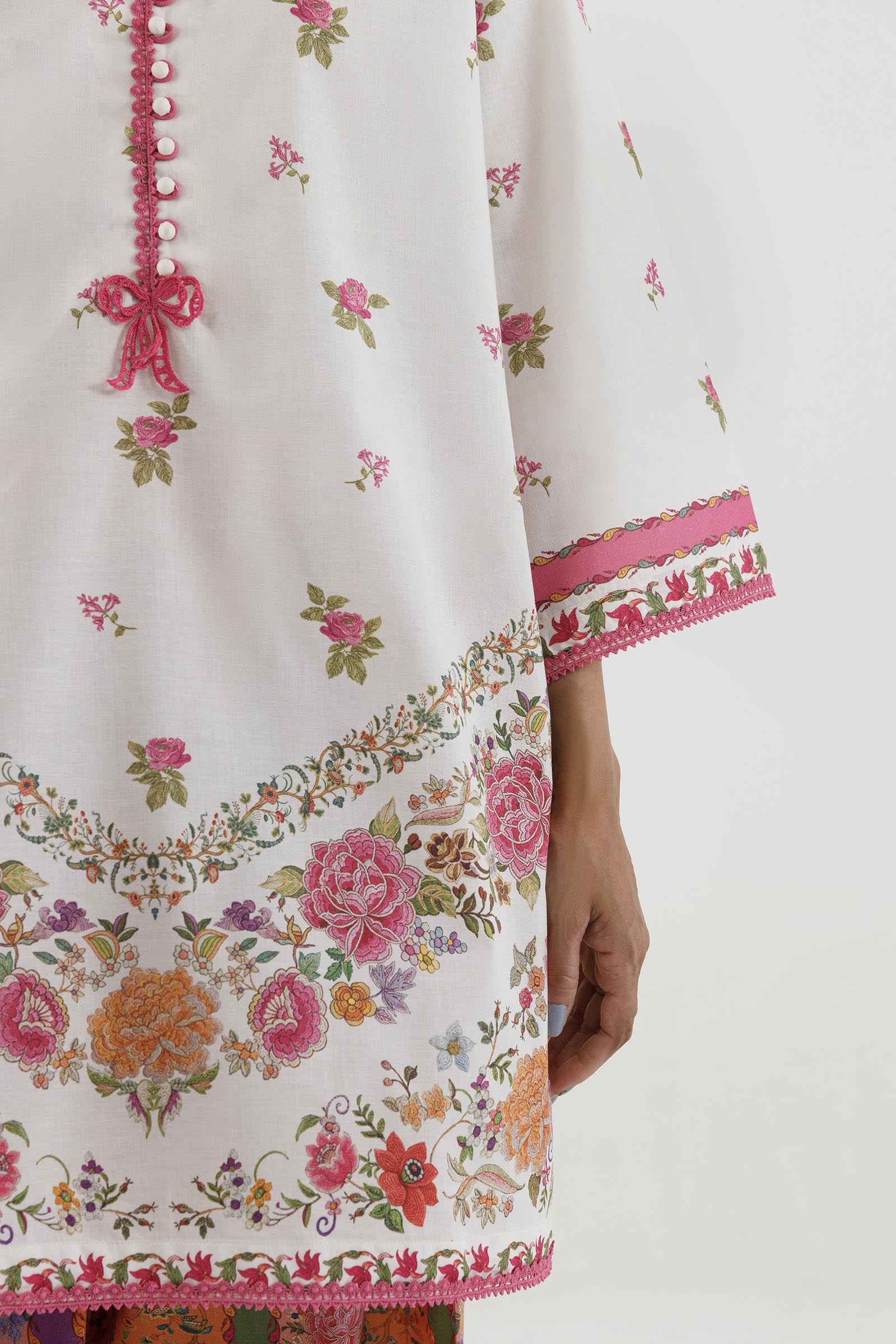Stitched Embroidered Lawn Shirt+ Shalwar