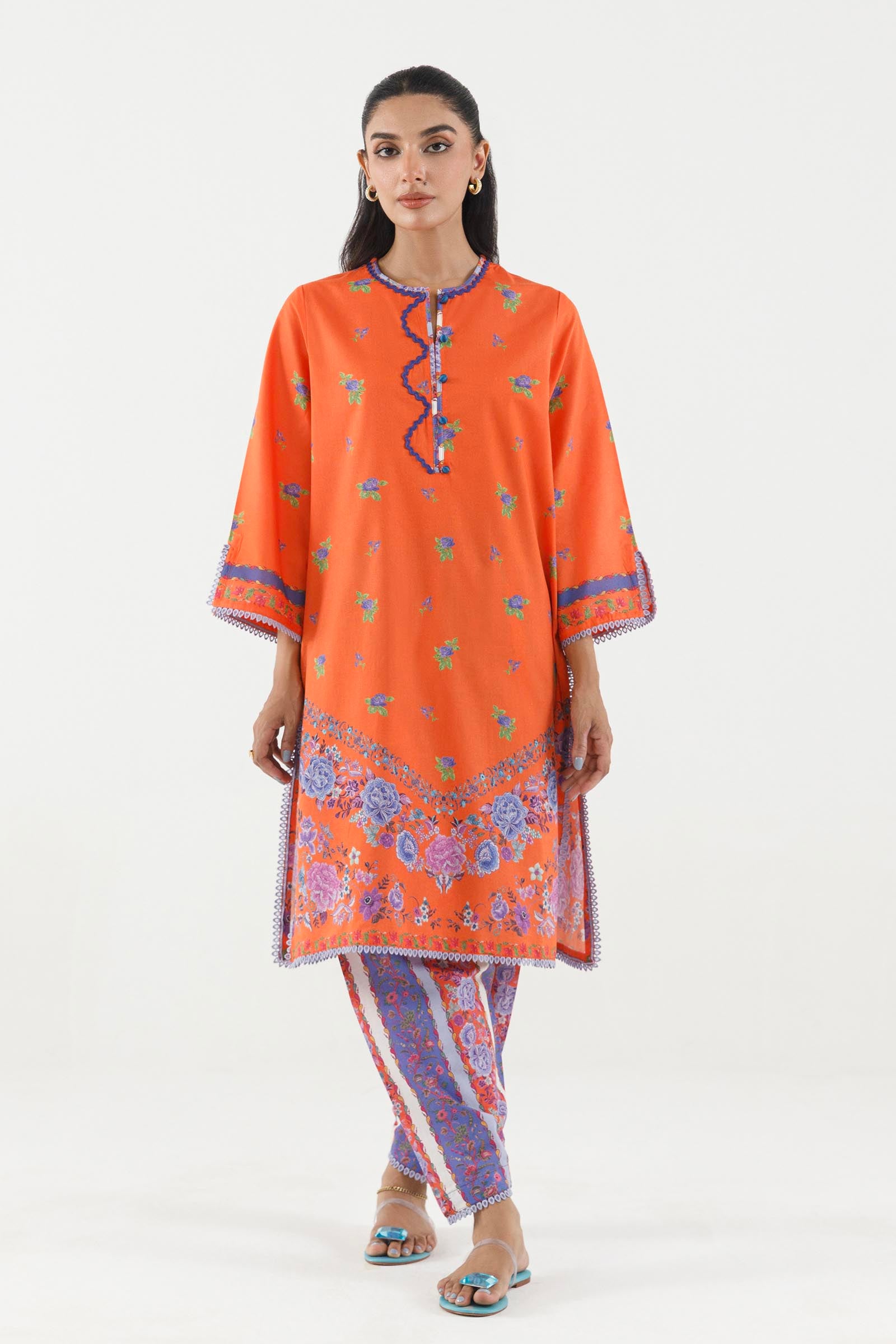 Stitched Printed Lawn Shirt+ Shalwar Main image