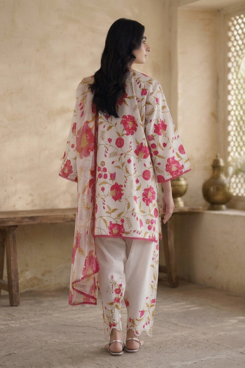 Stitched Printed Lawn Suit