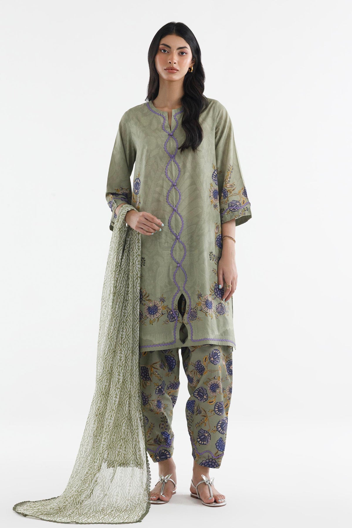 Stitched Printed Lawn Suit