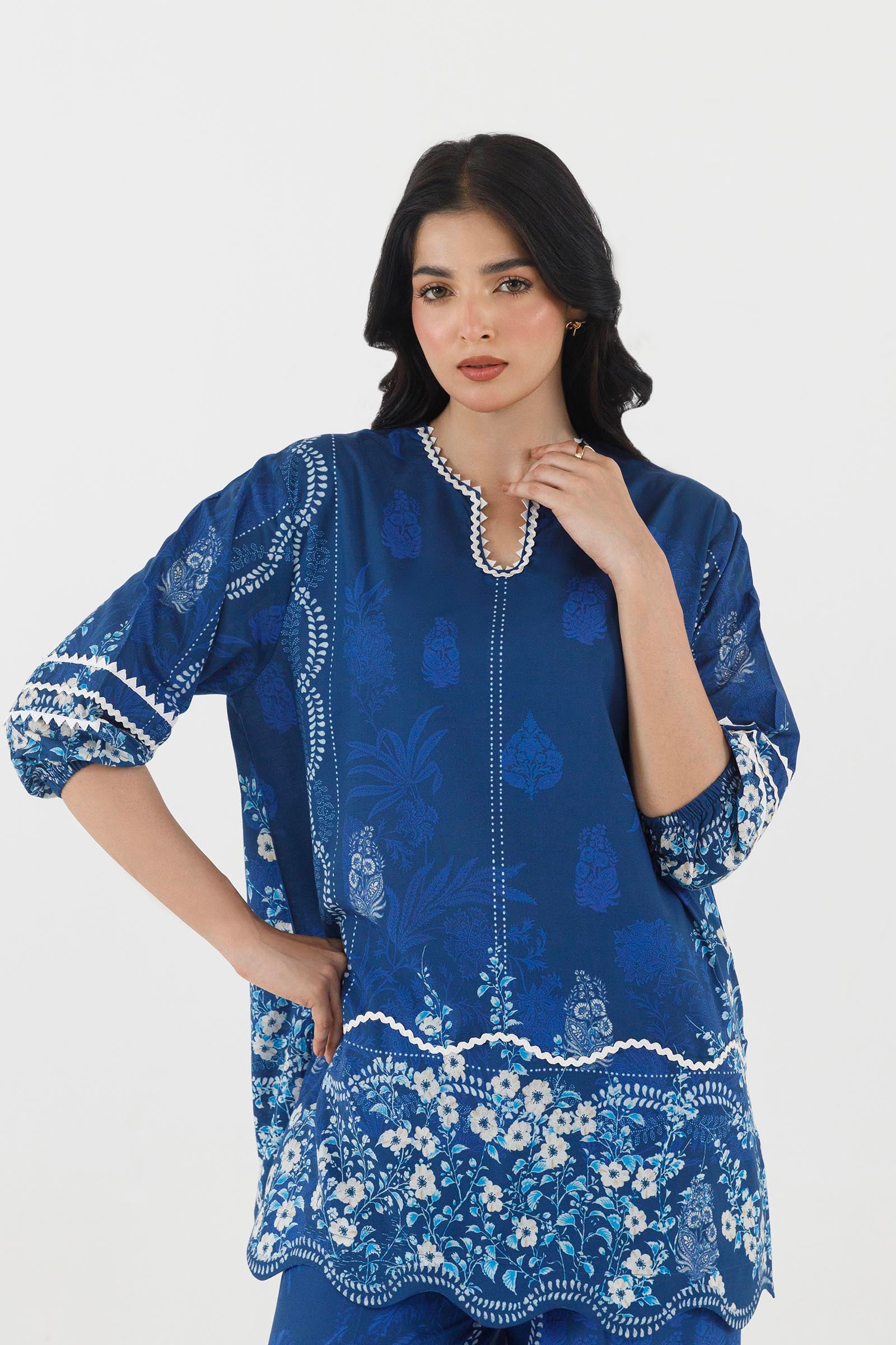 Stitched Printed Lawn Shirt+ Shalwar Secondary image