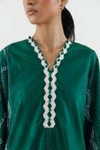 Stitched Printed Lawn Shirt+ Culotte