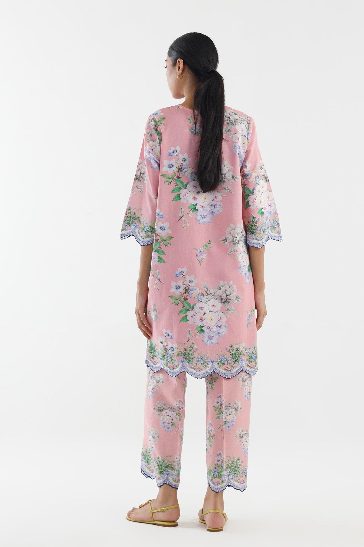 Stitched Printed Lawn Shirt+ Culotte