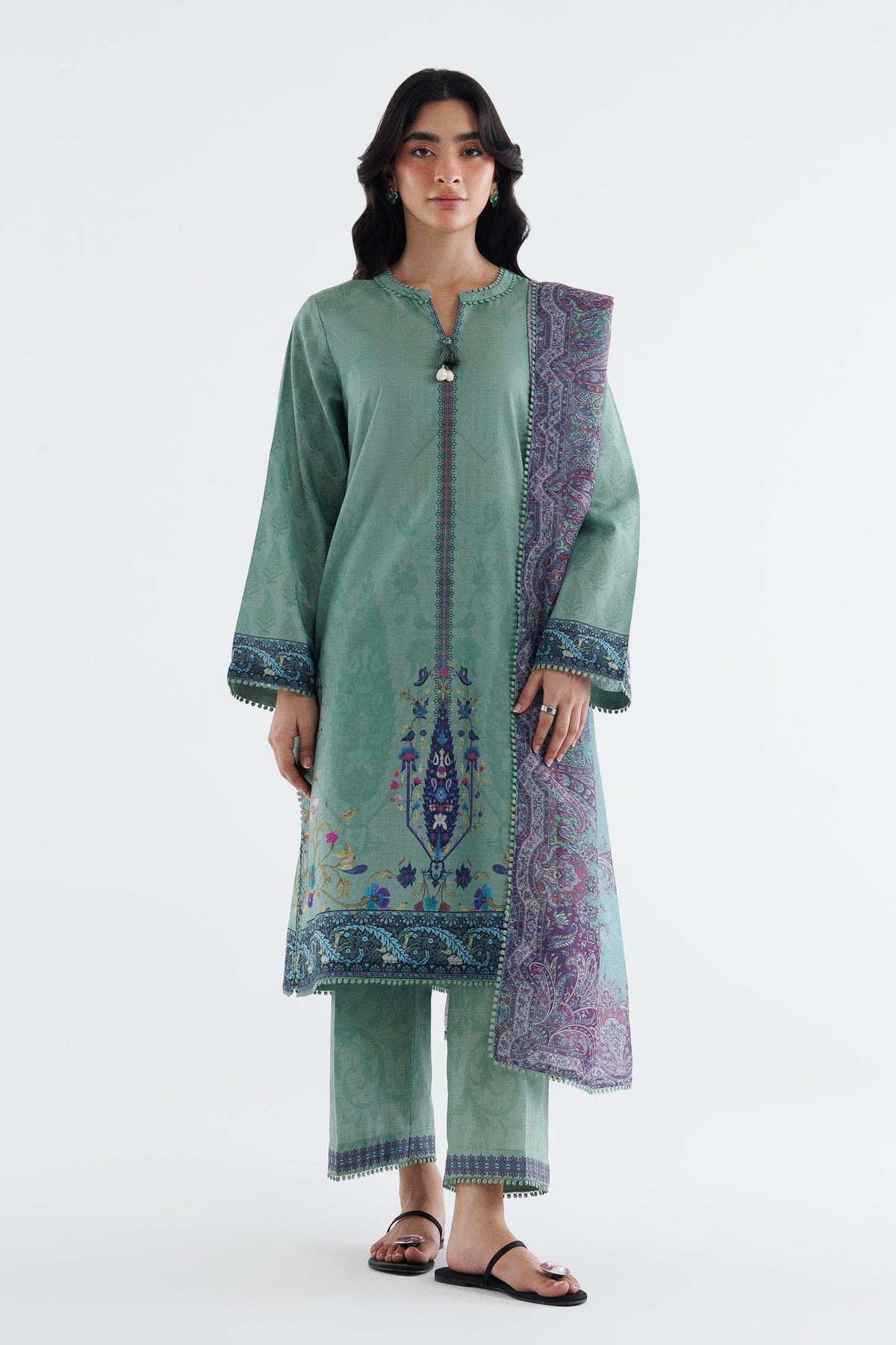 Stitched Printed Lawn Suit