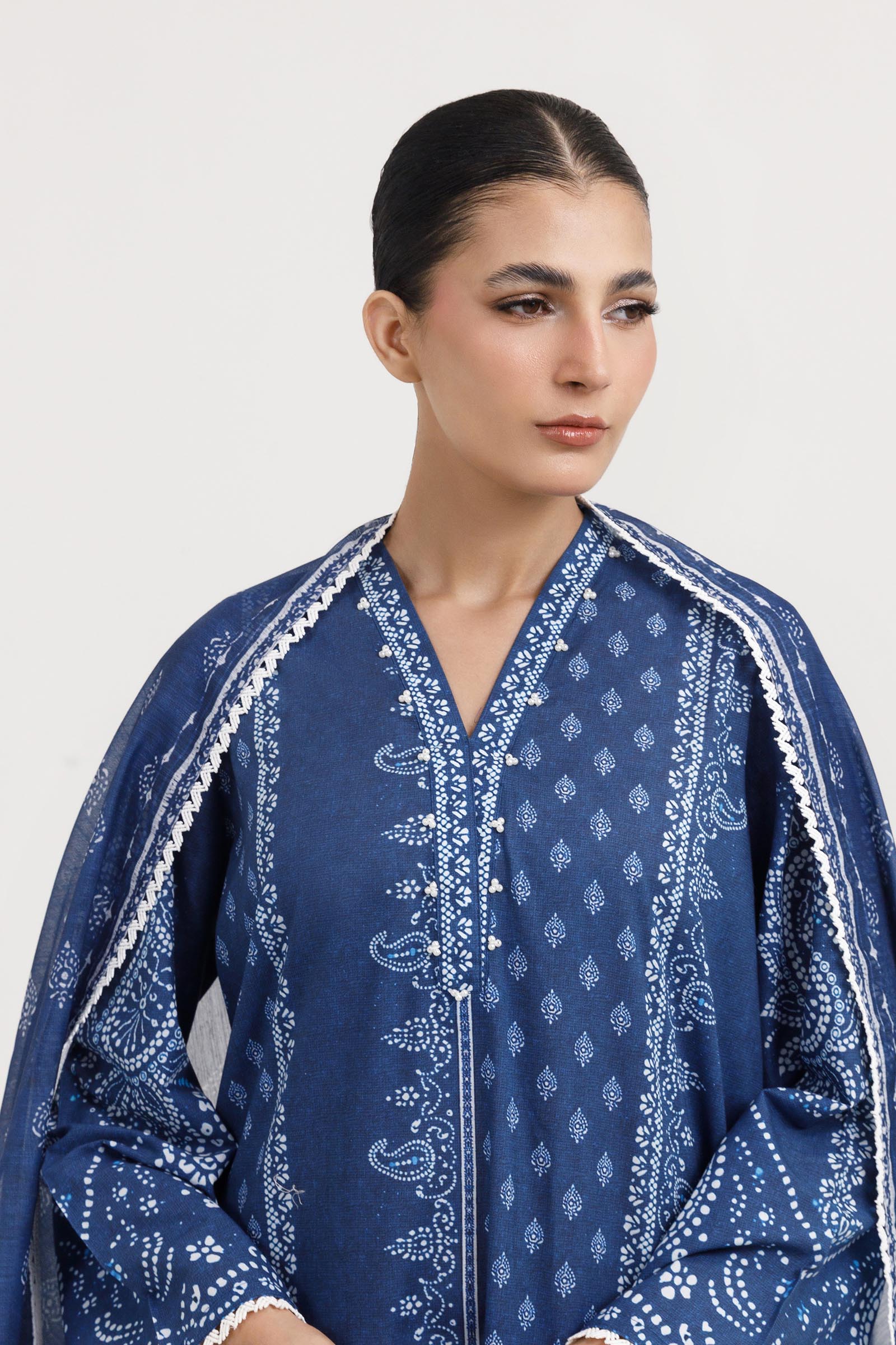 Stitched Printed Shirt+ Dupatta Secondary image