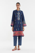 Stitched Printed Lawn Shirt+ Culotte
