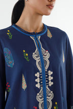Stitched Printed Lawn Shirt+ Culotte