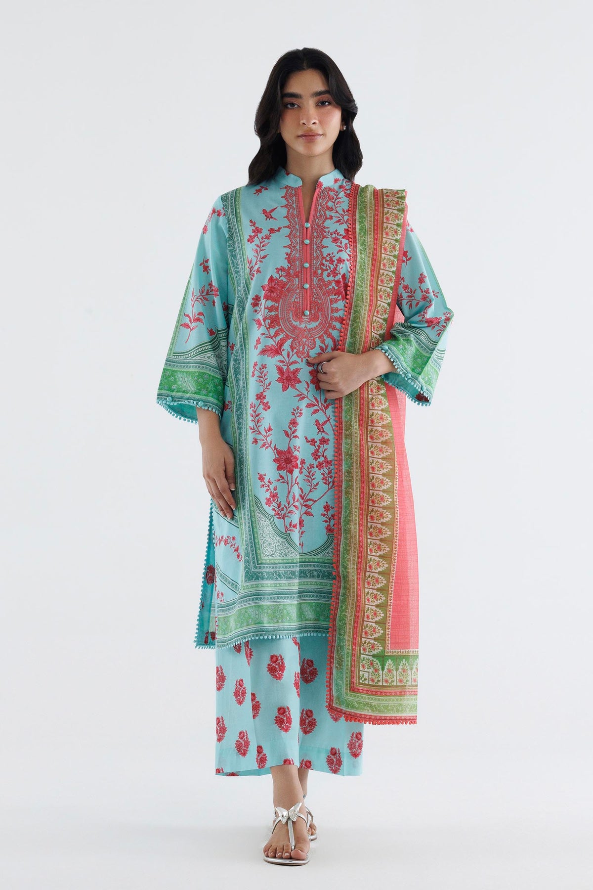 Stitched Printed Lawn Suit Main image