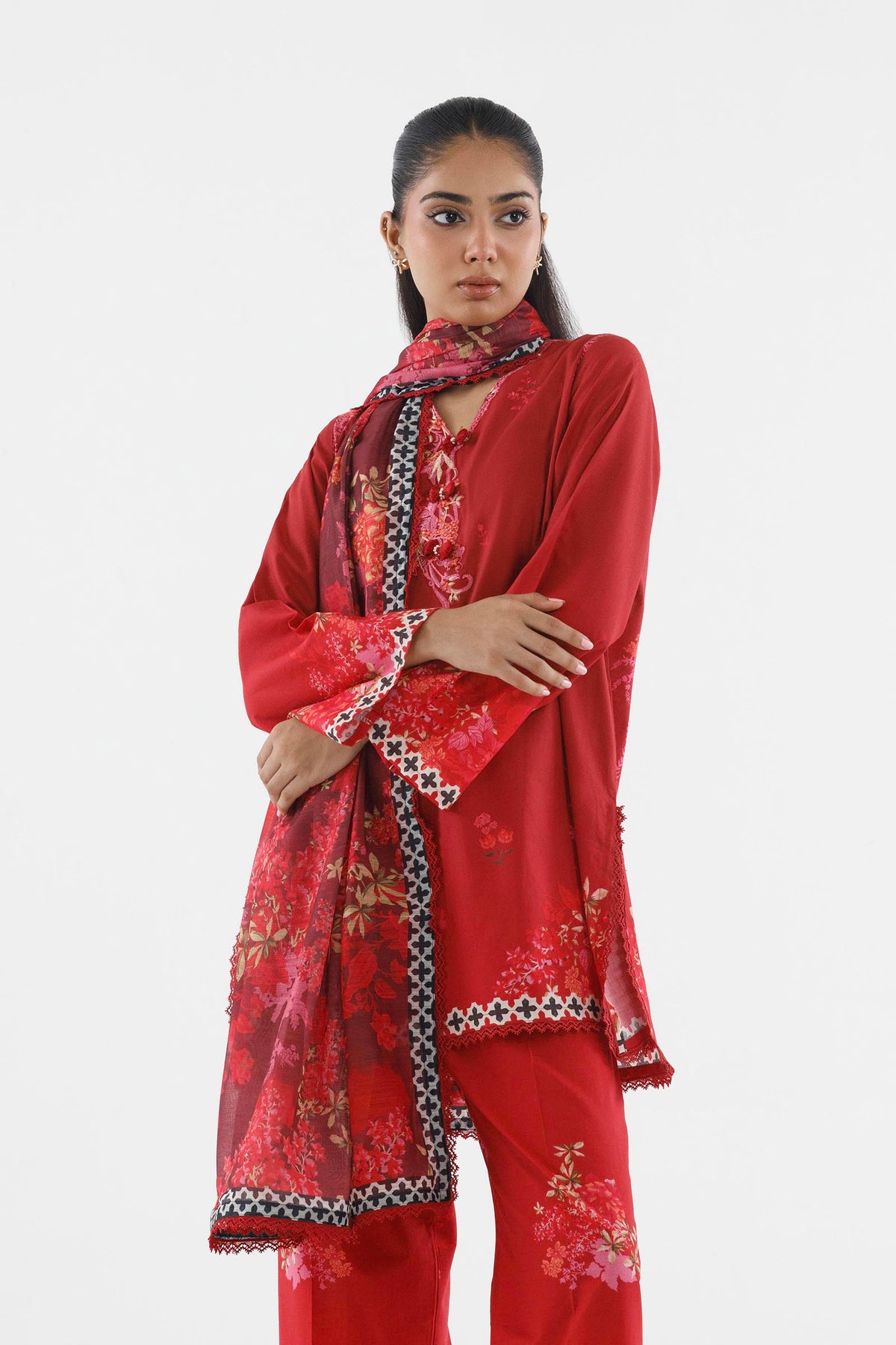 Stitched Printed Lawn Suit