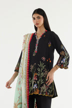 Stitched Embroidered Lawn Suit