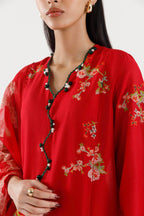 Stitched Embroidered Muzlin Suit