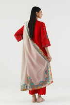 Stitched Embroidered Muzlin Lawn Suit