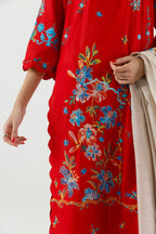 Stitched Embroidered Muzlin Lawn Suit