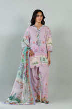 Stitched Printed Muzlin Suit