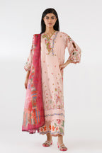 Stitched Embroidered Muzlin Suit