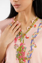 Stitched Embroidered Muzlin Suit