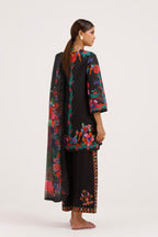 Stitched Embroidered Muzlin Suit