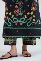Stitched Embroidered Muzlin Suit