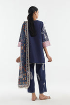 Stitched Embroidered Muzlin Lawn Suit