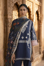 Stitched Embroidered Muzlin Lawn Suit