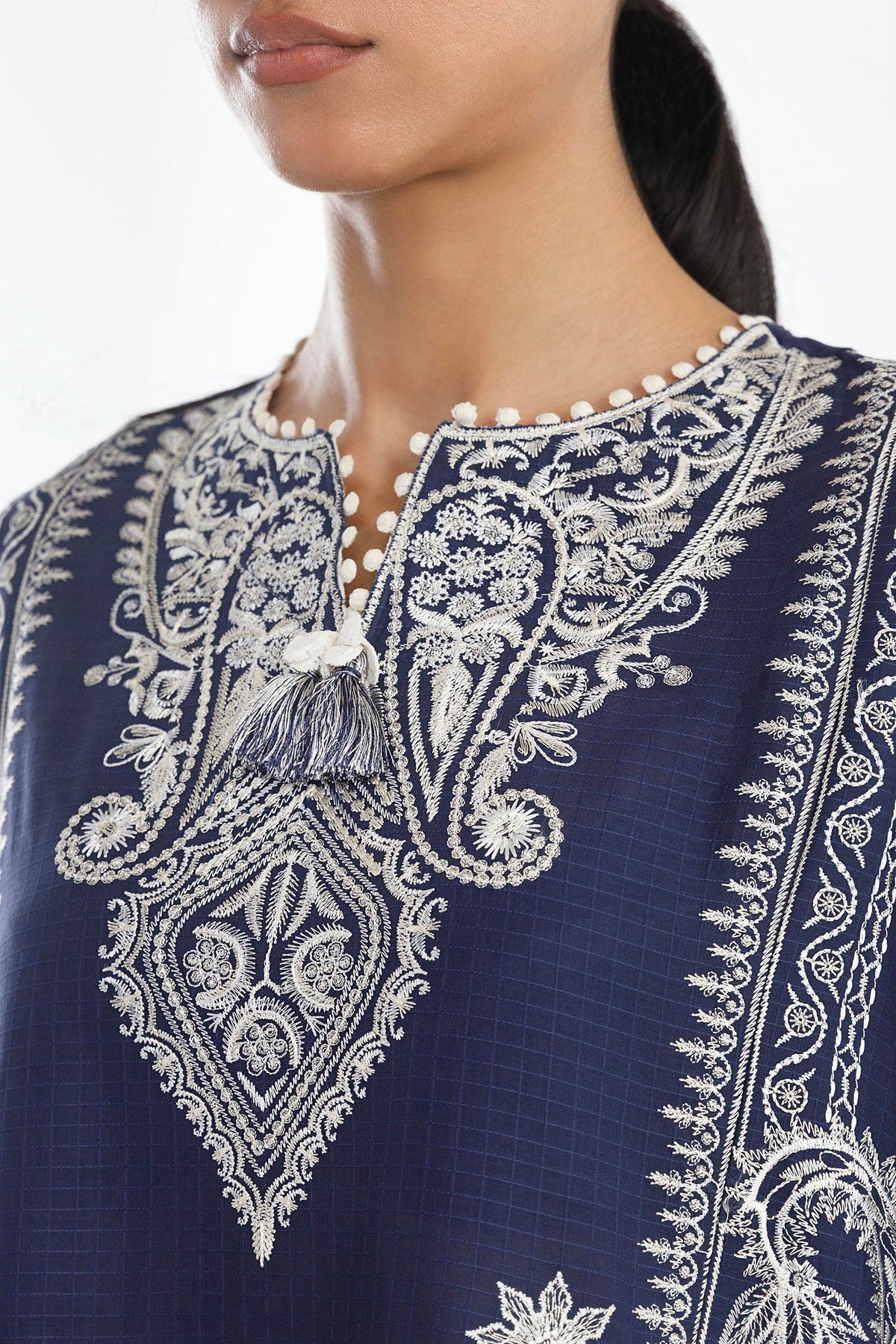 Stitched Embroidered Muzlin Lawn Suit