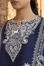 Stitched Embroidered Muzlin Lawn Suit