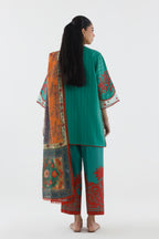 Stitched Embroidered Muzlin Cambric Suit