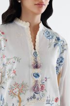 Stitched Embroidered Cambric Suit