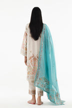 Stitched Embroidered Lawn Suit