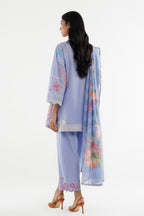 Stitched Embroidered Lawn Suit