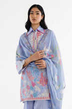 Stitched Embroidered Lawn Suit