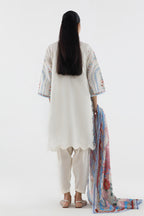 Stitched Embroidered Muzlin Lawn Suit