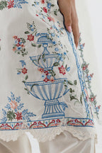 Stitched Embroidered Muzlin Lawn Suit