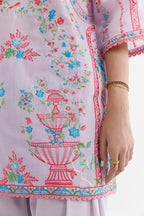 Stitched Embroidered Muzlin Lawn Suit