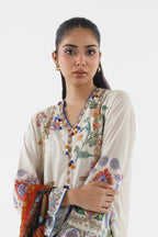 Stitched Embroidered Muzlin Lawn Suit