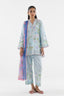 Stitched Embroidered Muzlin Cambric Suit