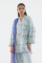 Stitched Embroidered Muzlin Cambric Suit